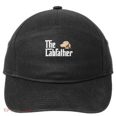 The Labrador Father Funny Lab Dad Gif 7-Panel Snapback Hat
