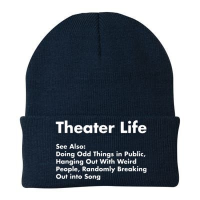 Theater Life Funny Drama Actor Actress Gifts Knit Cap Winter Beanie