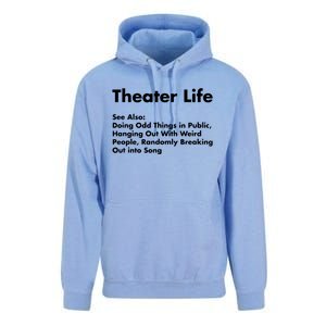 Theater Life Funny Drama Actor Actress Gifts Unisex Surf Hoodie