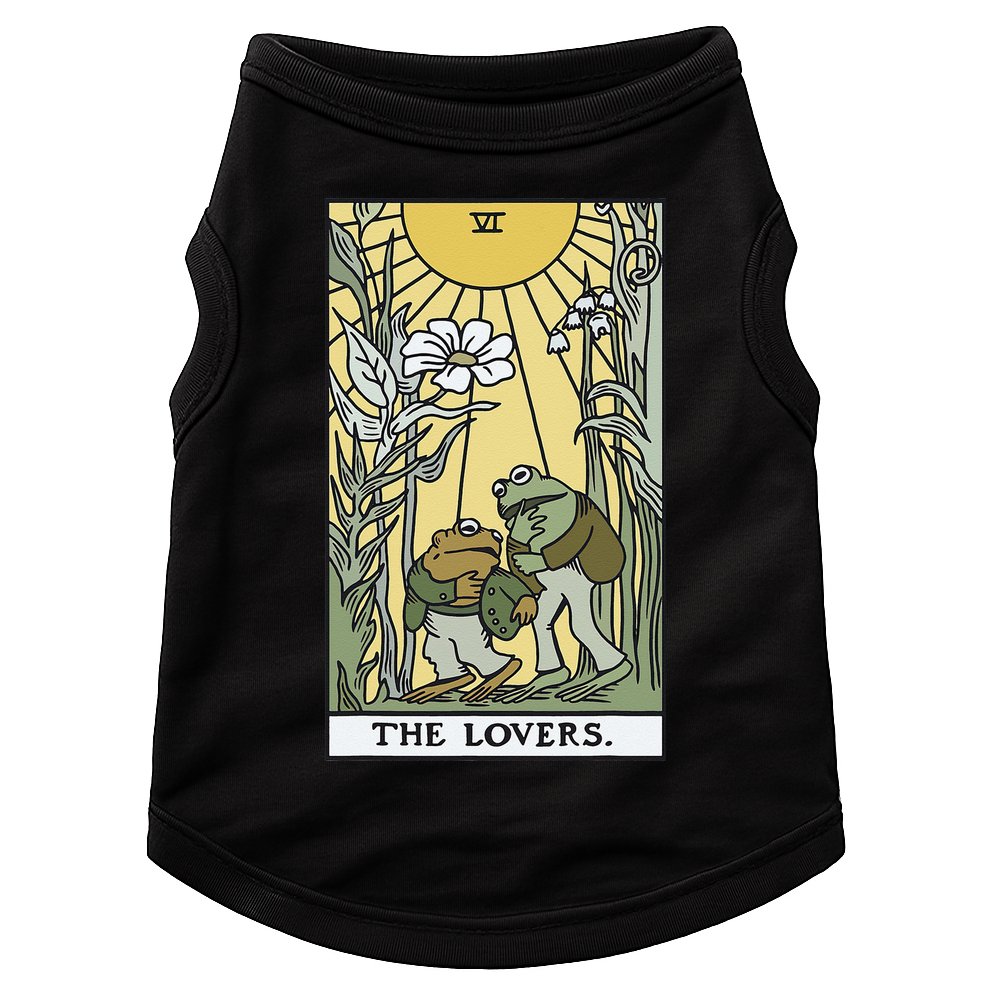 The Lovers Frog Toad Tarot Card Cottagecore Frog Lover Doggie Tank