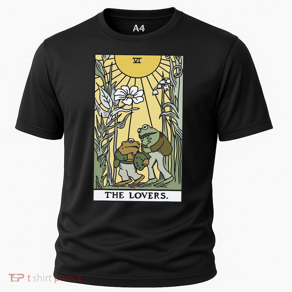 The Lovers Frog Toad Tarot Card Cottagecore Frog Lover Performance Shirt