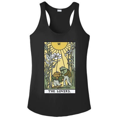 The Lovers Frog Toad Tarot Card Cottagecore Frog Lover Ladies PosiCharge Competitor Racerback Tank