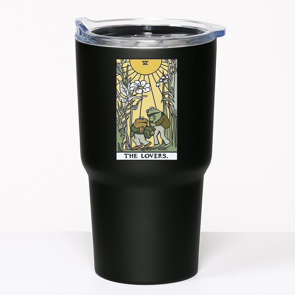 The Lovers Frog Toad Tarot Card Cottagecore Frog Lover Tumbler