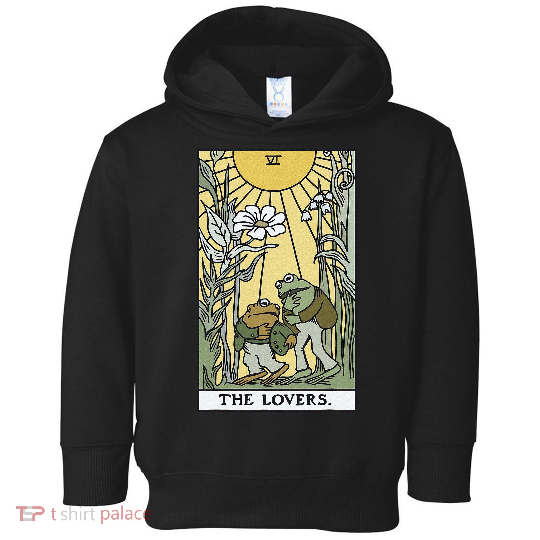 The Lovers Frog Toad Tarot Card Cottagecore Frog Lover Toddler Hoodie