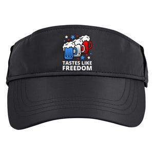 Tastes Like Freedom Funny 4th Of July Beer Quote Adult Drive Performance Visor