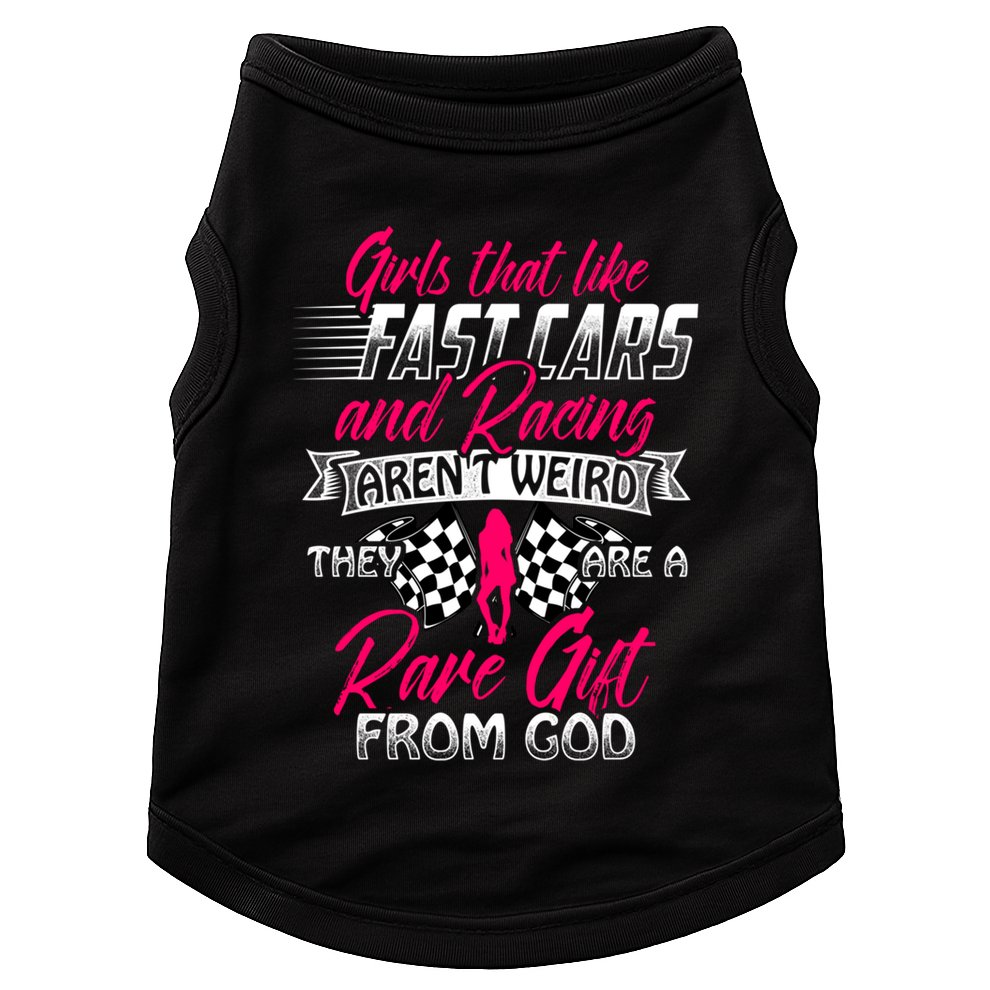 That Like Fast Cars Are Rare Fun Quote For Racing Fans Gift Doggie Tank