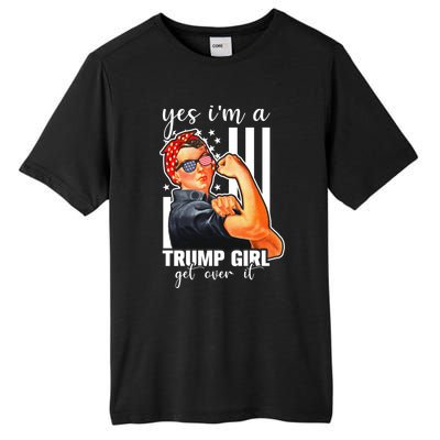 Trump Lovers Funny Gift Yes IM A Trump Get Over It Gift Tall Fusion ChromaSoft Performance T-Shirt