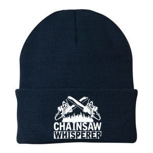 Tree Logger Funny Chainsaw Whisperer Lumberjack Knit Cap Winter Beanie