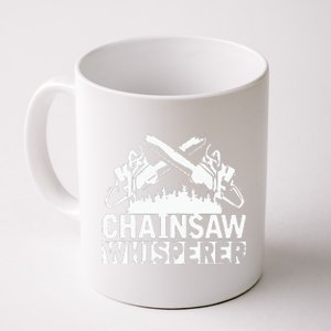 Tree Logger Funny Chainsaw Whisperer Lumberjack Coffee Mug