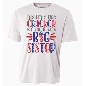 This Little Firecracker Is Going To Be A Big Sister Cooling Performance Crew T-Shirt