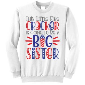 This Little Firecracker Is Going To Be A Big Sister Sweatshirt