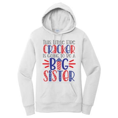 This Little Firecracker Is Going To Be A Big Sister Women's Pullover Hoodie