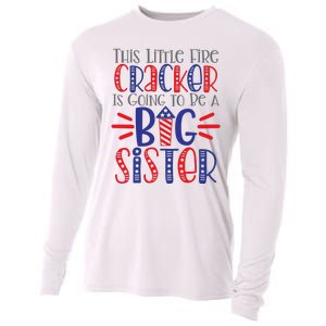 This Little Firecracker Is Going To Be A Big Sister Cooling Performance Long Sleeve Crew