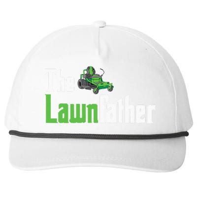 The Lawnfather Funny Lawn Mowing Snapback Five-Panel Rope Hat