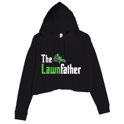 The Lawnfather Funny Lawn Mowing Crop Fleece Hoodie