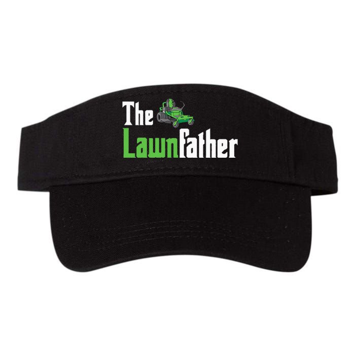 The Lawnfather Funny Lawn Mowing Valucap Bio-Washed Visor