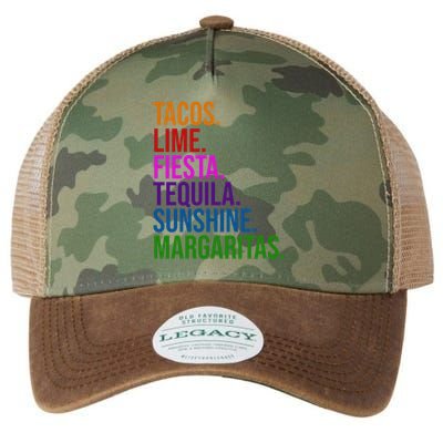 Tacos Lime Fiesta Tequila Sunshine Margaritas Cindo De Mayo Legacy Tie Dye Trucker Hat
