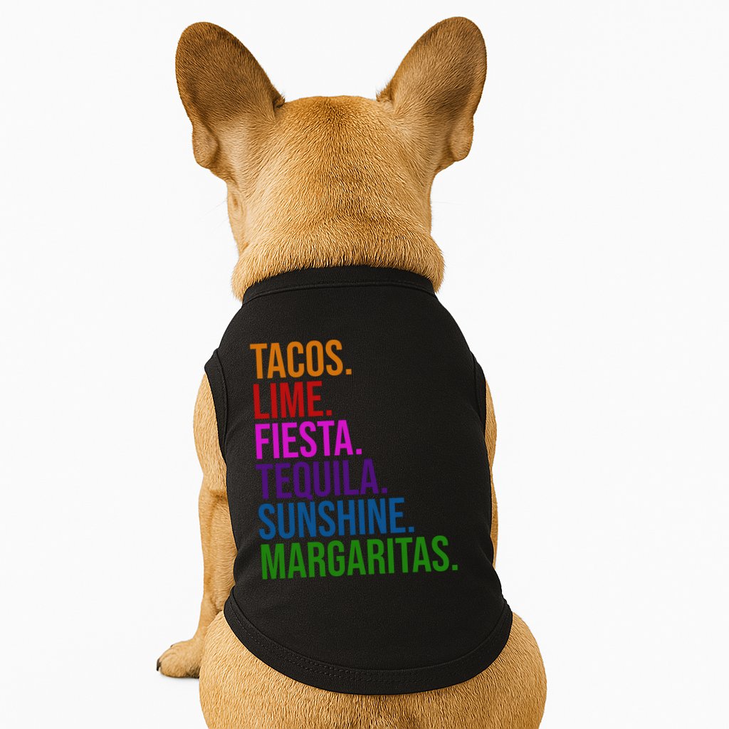 Tacos Lime Fiesta Tequila Sunshine Margaritas Cindo De Mayo Doggie Tank