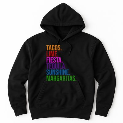 Tacos Lime Fiesta Tequila Sunshine Margaritas Cindo De Mayo Hoodie
