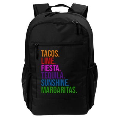 Tacos Lime Fiesta Tequila Sunshine Margaritas Cindo De Mayo Backpack
