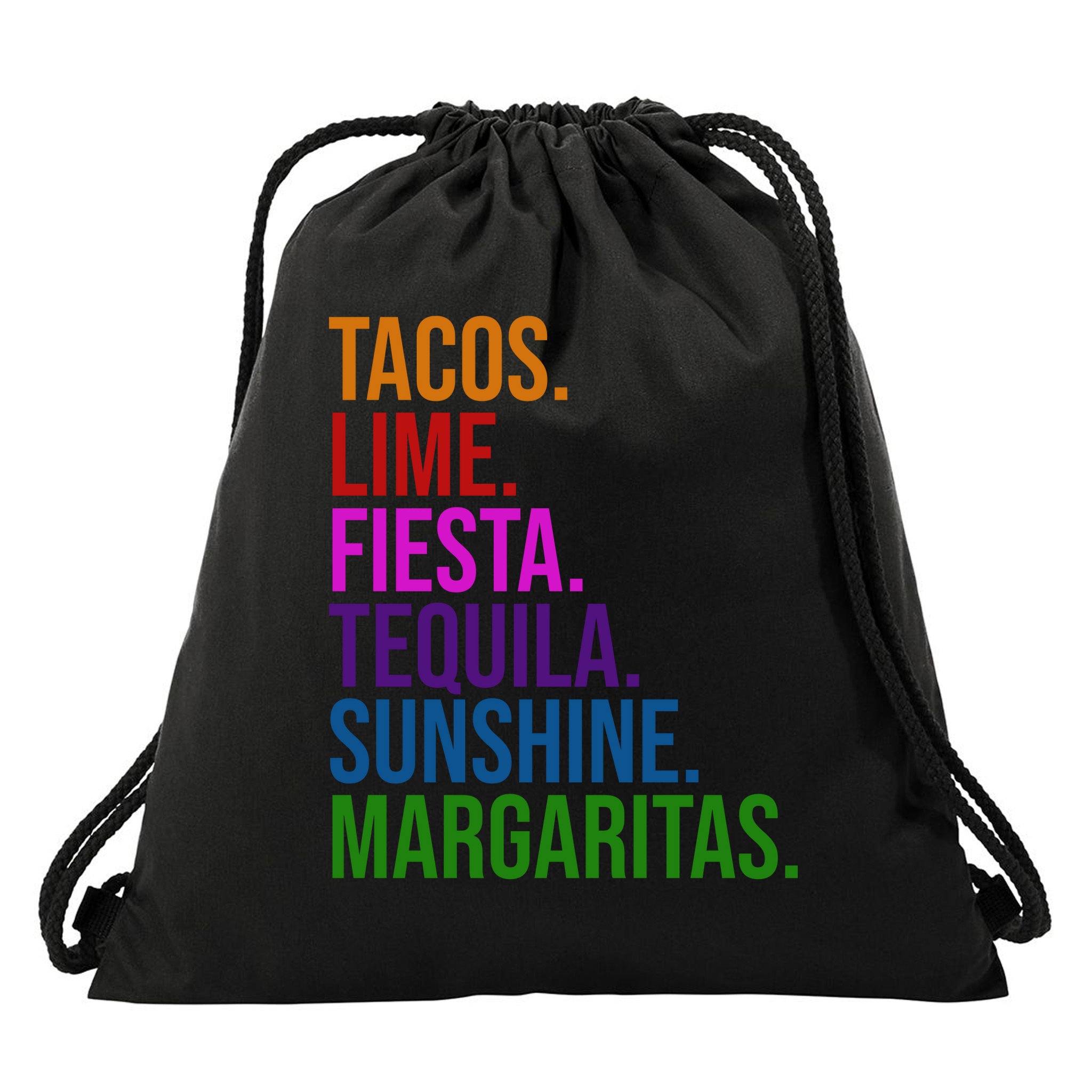 Tacos Lime Fiesta Tequila Sunshine Margaritas Cindo De Mayo Drawstring Bag