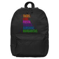 Tacos Lime Fiesta Tequila Sunshine Margaritas Cindo De Mayo 16 in Basic Backpack