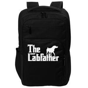 The Labfather Funny Lab Labrador Dog Owner Dad Daddy Father Impact Tech Backpack