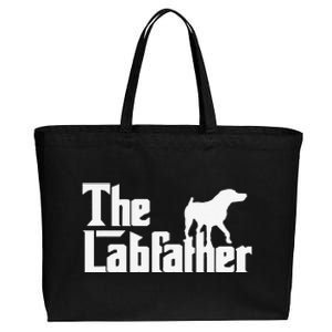 The Labfather Funny Lab Labrador Dog Owner Dad Daddy Father Cotton Canvas Jumbo Tote