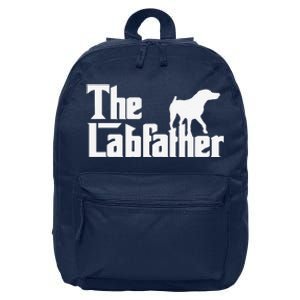 The Labfather Funny Lab Labrador Dog Owner Dad Daddy Father 16 in Basic Backpack