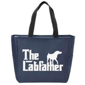 The Labfather Funny Lab Labrador Dog Owner Dad Daddy Father Zip Tote Bag