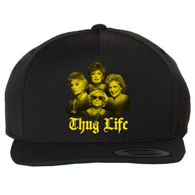 Thug Life Golden Wool Snapback Cap