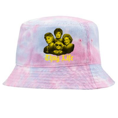 Thug Life Golden Tie-Dyed Bucket Hat