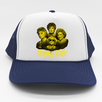 Thug Life Golden Trucker Hat