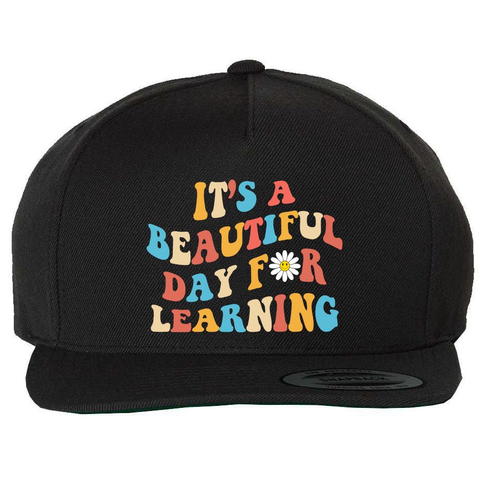 Teacher Life Gift Its A Beautiful Day Wool Snapback Cap