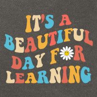 Teacher Life Gift Its A Beautiful Day Cotton Canvas Backpack