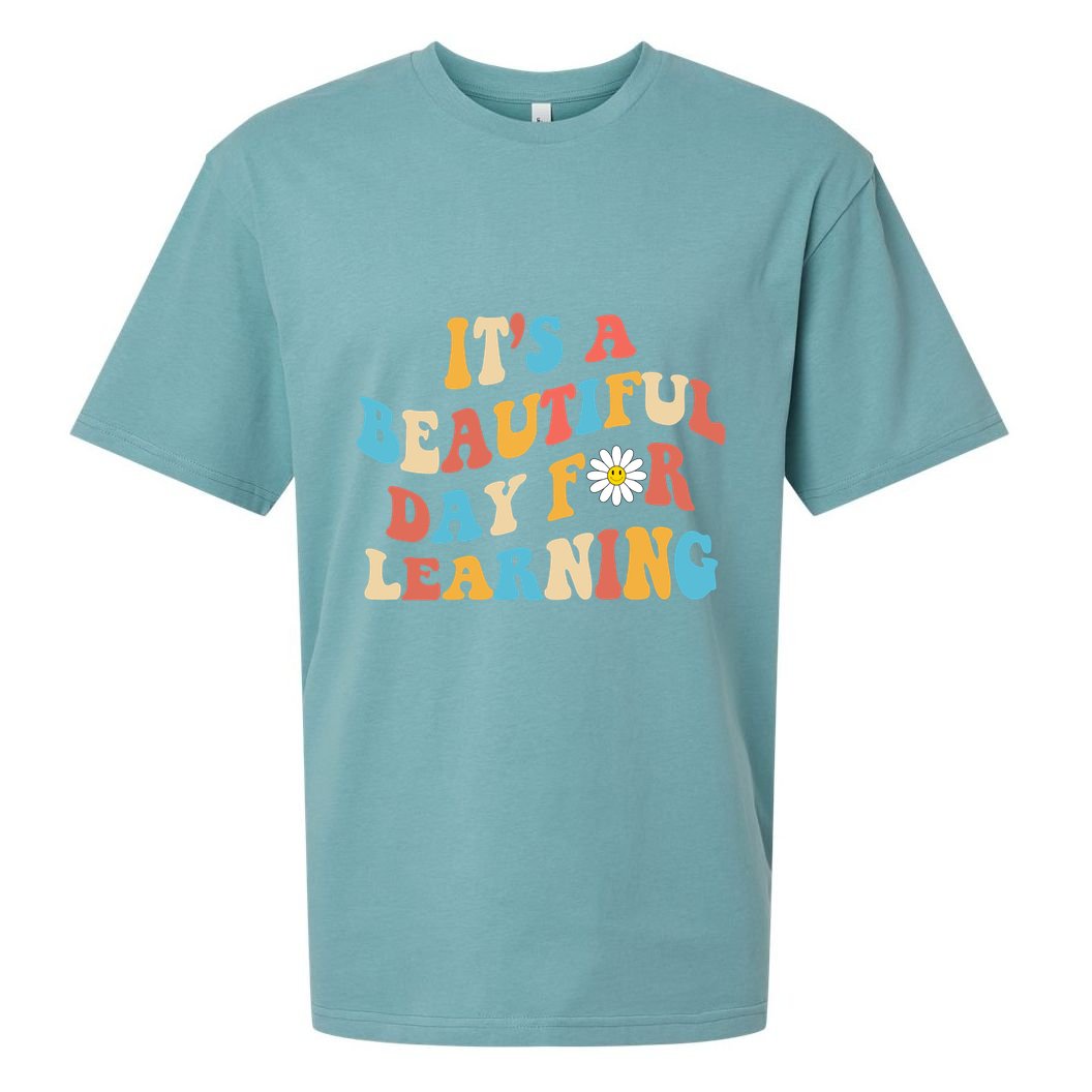 Teacher Life Gift Its A Beautiful Day Sueded Cloud Jersey T-Shirt