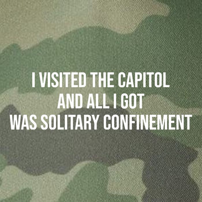 The Lectern Guy Wearing I Visited The Capitol And All I Got Was Solitary Confine Legacy Tie Dye Trucker Hat