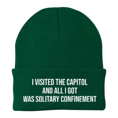 The Lectern Guy Wearing I Visited The Capitol And All I Got Was Solitary Confine Knit Cap Winter Beanie