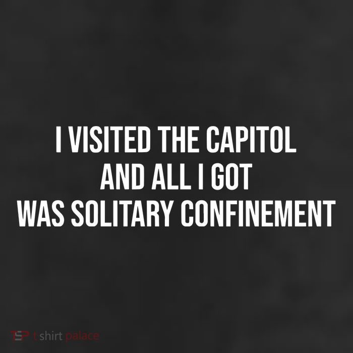 The Lectern Guy Wearing I Visited The Capitol And All I Got Was Solitary Confine Cool Comfort Performance Bucket Hat