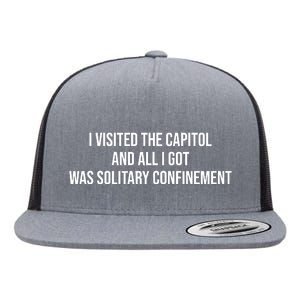 The Lectern Guy Wearing I Visited The Capitol And All I Got Was Solitary Confine Flat Bill Trucker Hat