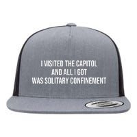 The Lectern Guy Wearing I Visited The Capitol And All I Got Was Solitary Confine Flat Bill Trucker Hat