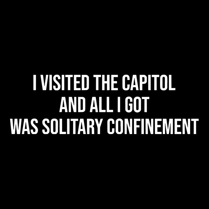 The Lectern Guy Wearing I Visited The Capitol And All I Got Was Solitary Confine 16 in Basic Backpack