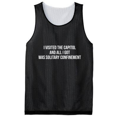 The Lectern Guy Wearing I Visited The Capitol And All I Got Was Solitary Confine Mesh Reversible Basketball Jersey Tank