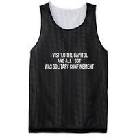The Lectern Guy Wearing I Visited The Capitol And All I Got Was Solitary Confine Mesh Reversible Basketball Jersey Tank