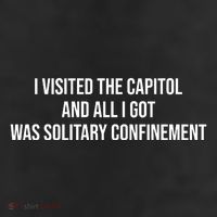 The Lectern Guy Wearing I Visited The Capitol And All I Got Was Solitary Confine Trucker Hat