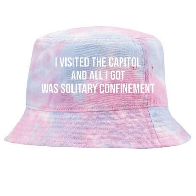 The Lectern Guy Wearing I Visited The Capitol And All I Got Was Solitary Confine Tie-Dyed Bucket Hat