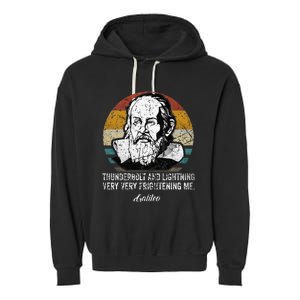 Thunderbolt lightning Galileo philosopher physics astronomy Garment-Dyed Fleece Hoodie