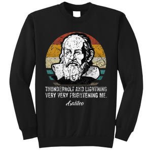 Thunderbolt lightning Galileo philosopher physics astronomy Sweatshirt