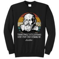 Thunderbolt lightning Galileo philosopher physics astronomy Sweatshirt