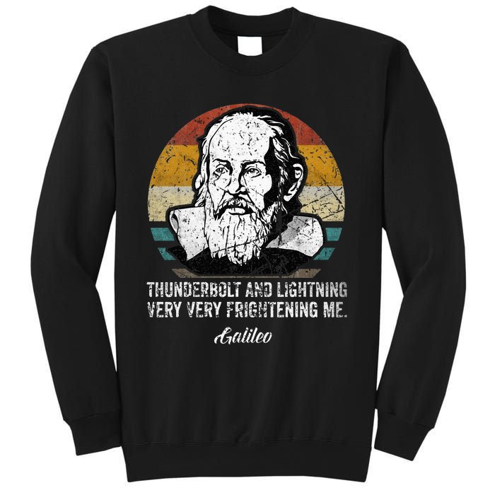 Thunderbolt lightning Galileo philosopher physics astronomy Sweatshirt